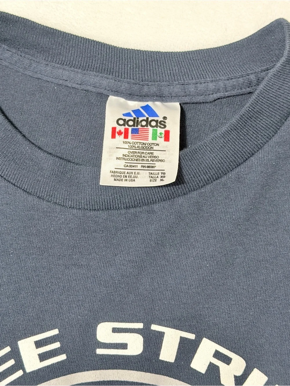Adidas Three Stripes Basketball Long Sleeve Shirt XL Made in USA
